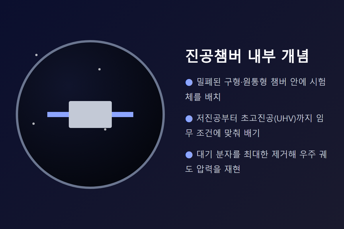 진공챔버 내부 개념